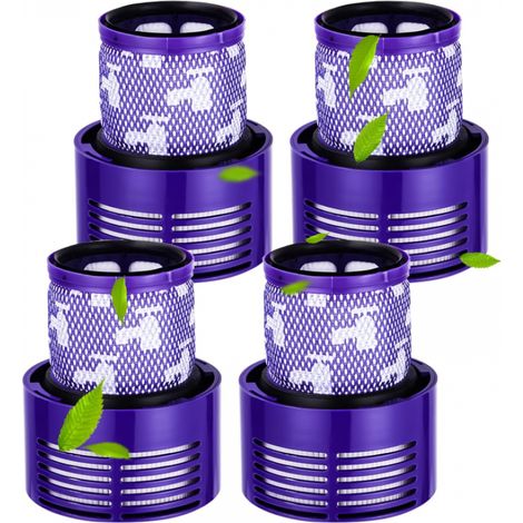 Bravix 4 Filtre Pour Dyson V10, V10 Absolute, V10 Animal, V10 Total Clean, Lavables, Remplacer