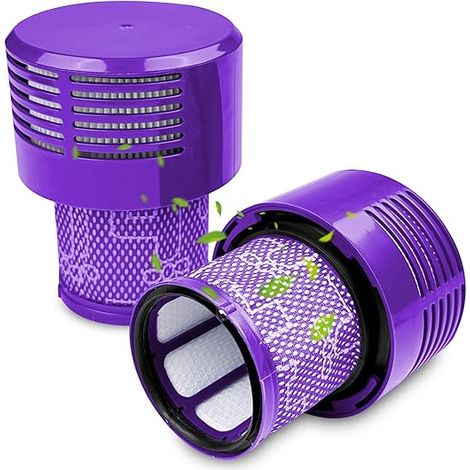 Bravix 2 Pack Filtre Compatible Avec Dyson V10, Filtre Aspirateur Accessoire, Cyclone Aspirateur Pièce De Rechange Pour Filtre À Vide Lavable Compatible, Total Clean, Lavables Remplacer