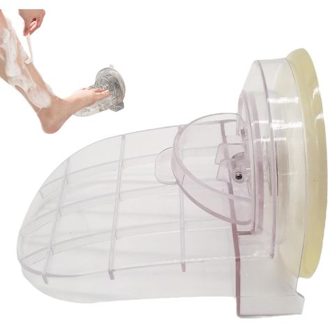 Bravix Repose-pieds À Ventouse,repose-pieds Pour Salle De Bain - Repose-pieds Pour Salle De Bain, Douche, Rasage, Aide Aux Jambes, Sans Perçage, Accessoire De Douche À Domicile