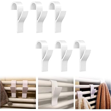 Bravix Crochet Radiateur,crochet Radiateur Sèche Serviette,patères Radiateur De Salle,crochet Pour Radiateurs Plastique Blanc,pour Radiateur,patères Radiateur De Salle De Bain,porte-serviettes Pour Ba