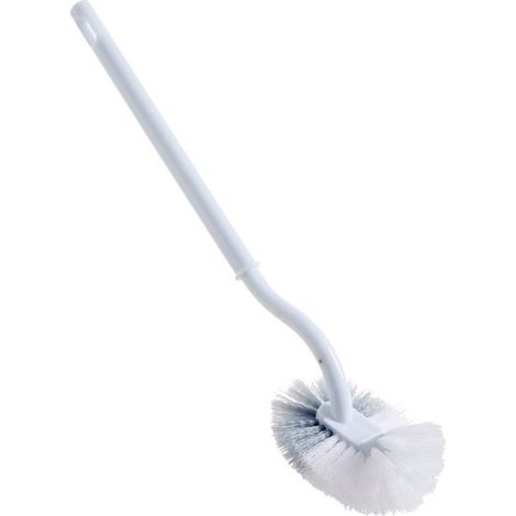 Bravix 1pc Brosse De Toilettes Wc À Manche Longue Plastique,avec Des Poils Solides Pour Le Nettoyage En Profondeur Des Toilettes,blanche