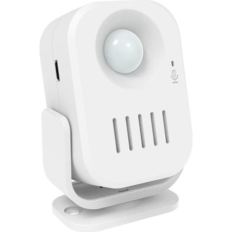 Capteur De Mouvement Alarme/sonnette/alerte, Carillon D’entrée De Bienvenue Pour Magasin Alimenté Par Batterie,553283mm,blanc,1pcs-piles Non Incluses