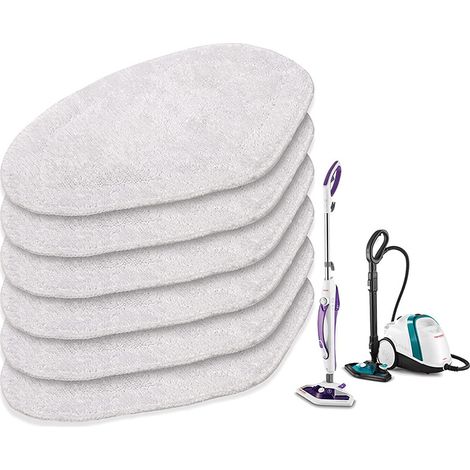 Bravix Lot De 6 Lingettes Remplacement Pour Polti Vaporetto Brosse Vaporforce Sv440 Sv450 Sv400 Sv420 Smart 100 Vadrouiiles Lavables De Rechange