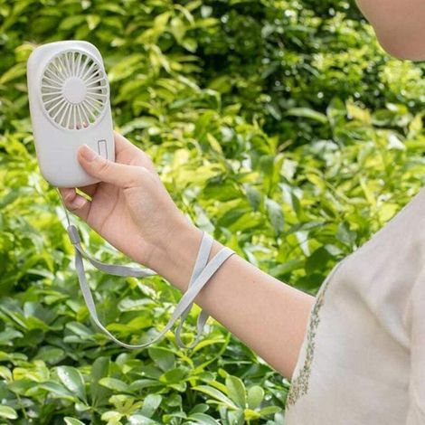 Bravix Ventilateur De Poche Mini Puissant Petit Petit Ventilateur Portable Personnel Vitesse Réglable Usb Refroidissement Rechargeable-blanc