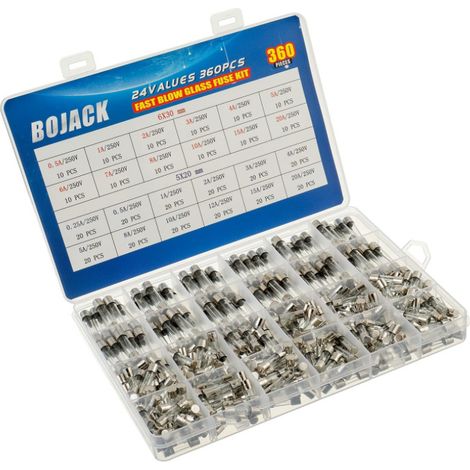 Bravix Assortiment De 360 ​​condensateurs Électrolytiques En Aluminium. La Gamme Comprend 5 X 20 Mm 250 V 0,25-20 A Et 6 X 30 Mm 0,5 A-20 A.