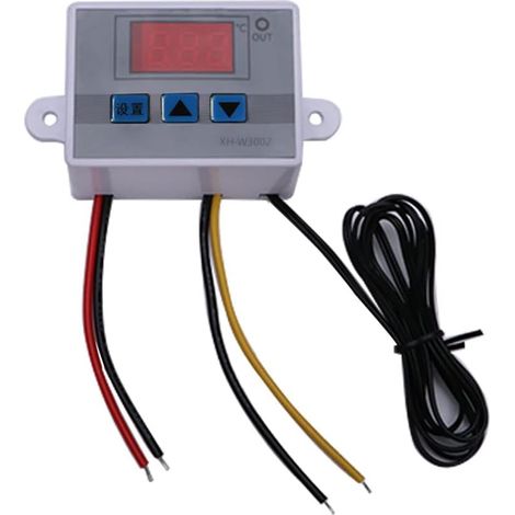 Xh-w3002 Module De Contrôleur De Température Numérique Led, Interrupteur De Thermostat Numérique Avec Sonde Étanche, Thermostat De Refroidissement Programmable (110v-220v 1500w 10a)