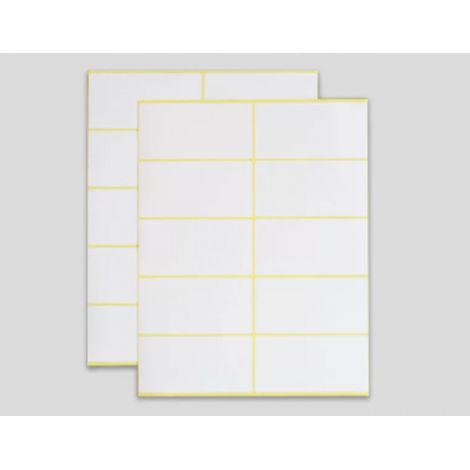 Bravix 150 Pièces, 76 X 38 Mm, Étiquette Autocollantes Papier Blanc