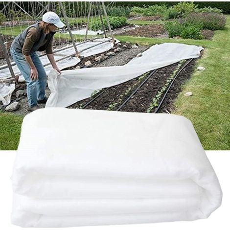 Bravix Toile Antigel Pour Plantes, Housse Antigel En Non-tissé Végétal, Isolation Plantes D'Hiver Et Toile De Couverture Résistante Au Froid (255g)