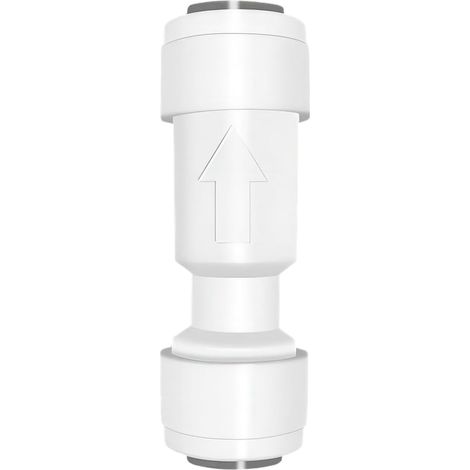 Bravix 1 Pièces Raccord De Filtre À Eau, 1/4" Push Fit Clapet Anti-retour, Connecteurs Droits Push-fit, Valve Non Retour, Pour Filtre À Eau Osmose Inverse
