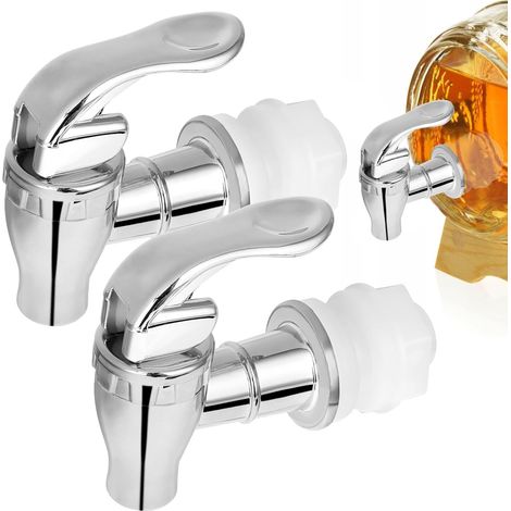 Bravix Lot De 2 Robinets Pour Distributeur De Boissons - Rechange Pour Récipient En Verre, Café, Jus De Fruits, Fontaine À Boire