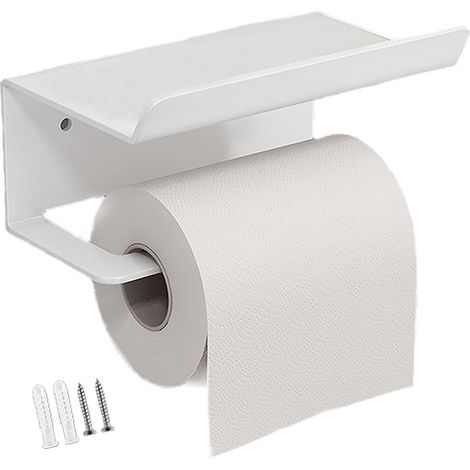 Porte Papier Toilette, Porte-serviettes En Acier Inoxydable Pour Téléphone Portable,support Papier Rouleau Derouleur Papier Wc, Support Papier Toilettes Avec Tablette Pour Salle De Bain Et Cuis