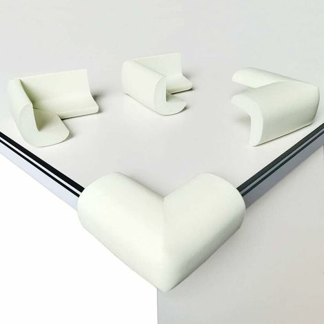 Bravix [lot De 10] Protection Coin De Table, Mousse Souple Protection Angle Sécurité Bébé Angle Droit Anti-chocs Protege De Coins Avec Résistant Adhésifs Pour Tables Et Tout Meubles Pointus(pas D'Odeu