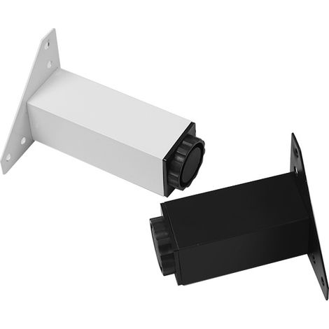 Lot De 4，pieds Pour Meubles， Vis Incluses，pieds Diy En Alliage D'Aluminiums，10 Cm，blanc