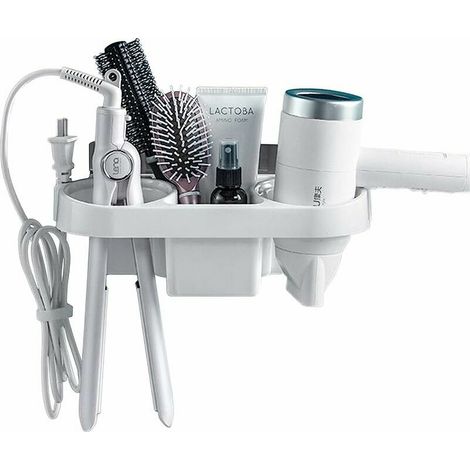 Bravix Support De Sèche-cheveux Support De Sèche-cheveux Support De Sèche-cheveux Mural - Support De Sèche-cheveux De Salle De Bain, Accessoires De Salle De Bain