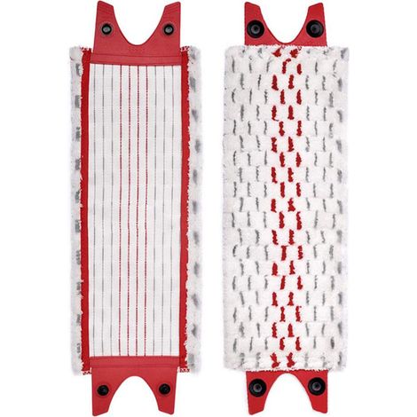 Bravix Vileda - Recharge Balai À Pla - Version Microfibre, Blanc Et Rouge - Pour Vadrouilles Ultramax, Ultramax Plus Et Easy Wring Ultramax
