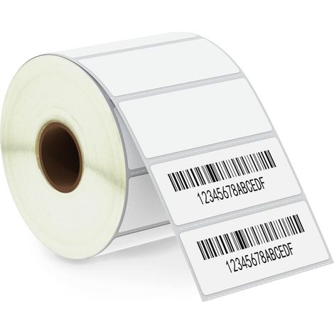 Bravix 1 Rouleau Étiquettes Thermiques Du Adresse Et Dossier De Fichiers, 70mm X 20mm, Adhésif Premium Et Perforé[1 Rouleau, 2000 Étiquettes]