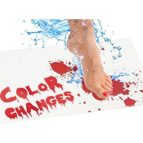 Bravix Tapis De Pied D'Halloween Tapis De Bain Sanglants Les Tapis De Tapis Changeant De Couleur Deviennent Rouges Quand