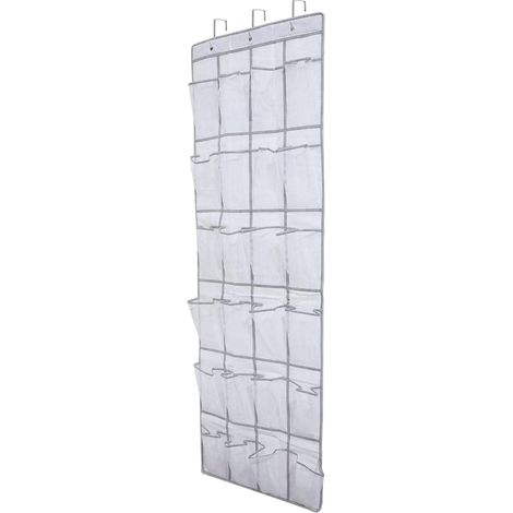 Range Chaussures À Suspendre Sur La Porte, Sac De Rangement Suspendu Avec 24 Poches, Rangement De Chaussures Suspendu, Organiseur De Suspension Multifonction Pour Chambre À Coucher, Salle De Ba