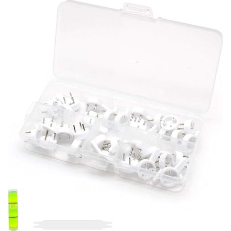 Fixation Cadre Sans Percer, 30 Pièces Accroche Murale Sans Percer, Crochet Tableau, Aucune Trace De Suspension, Convient Pour Accrocher Des Tableaux, Broderies, Photos De Mariage