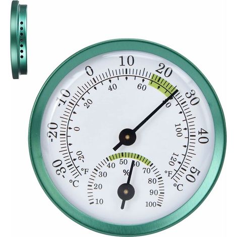 Bravix Thermomètre Intérieur Extérieur, Moniteur De Température Mural Ou De Surface, Piscine Et Températures Intérieures Décoratives Murales 5813mm