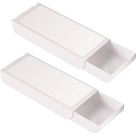 Bravix 2 Pièces Sous Le Tiroir De Bureau Boîte De Rangement Cachée De Support 2293.5cm