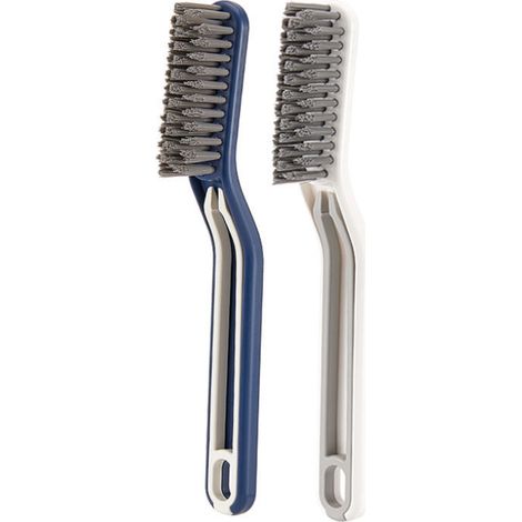 Bravix 2 En 1 Brosses Multifonctionnelles,2pcs Brosse À Joints D'Angle De Salle De Bain,brosse De Nettoyage Avec Clip, Pour Nettoyage En Carrelage Mural, Cadre De Fenêtre