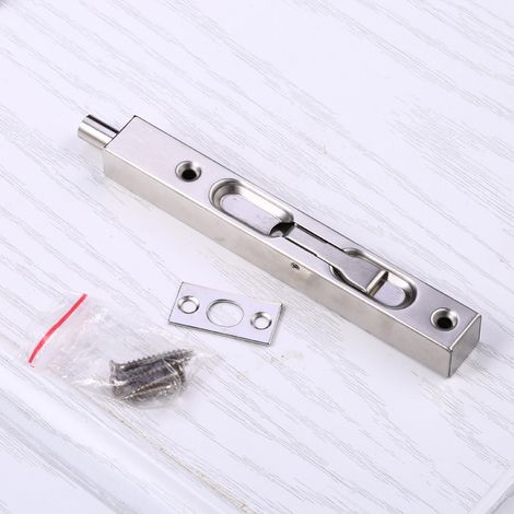 Bravix 2 Pièces Loquet Caché De Porte Boulon De Sécurité, Loquet Coulissant De Poignée À Levier, Verrous Et Boulon Loquet De Porte Dissimulés