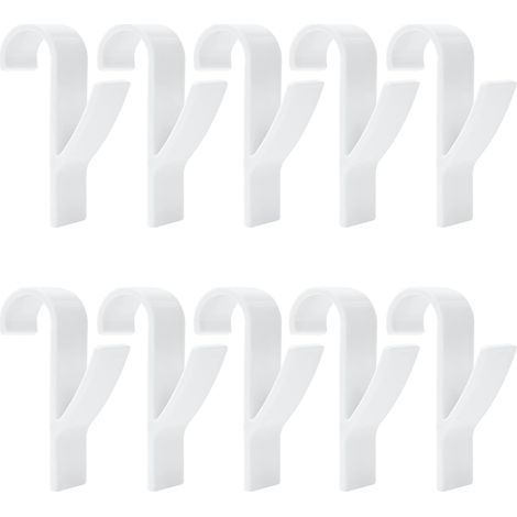 Crochet Radiateur Seche Serviette, 10 Pièces Porte Serviette Radiateur, Crochet Pour Radiateurs Plastique Blanc, Crochet De Radiateur Pour Porte Serviettes Chauffant Salle De Bain Et Cuisine