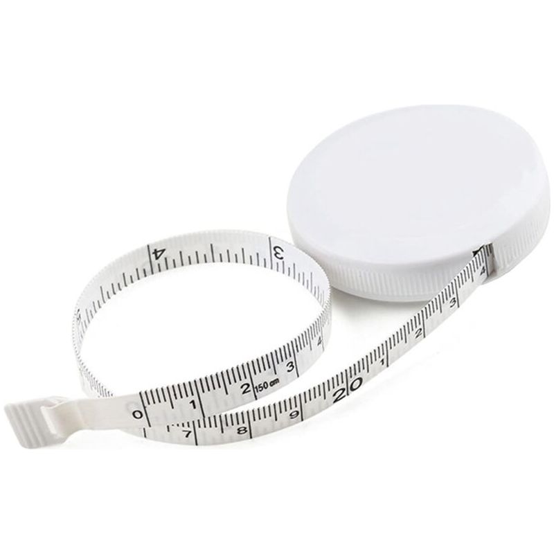 Maßband Für Näharbeiten, Automatisches Und Flexibles Teleskopmaßband, Geeignet Zum Nähen Von Stoffen, Zum Zuschneiden Von Leder Und Bekleidung, Doppelseitiges Stoffmaßband, 150 Cm (60 Zoll), Schwarz