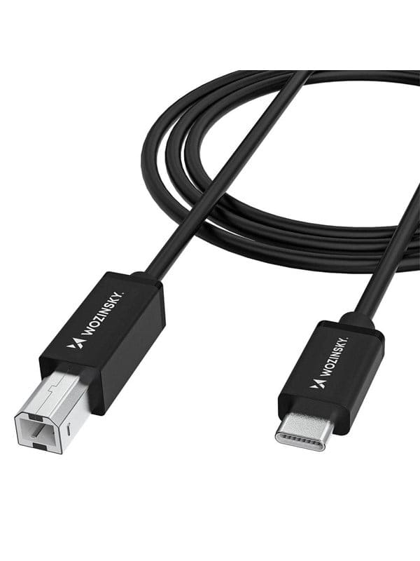Wozinsky WKDDY1S USB-B - USB-C Cable 1m - Black