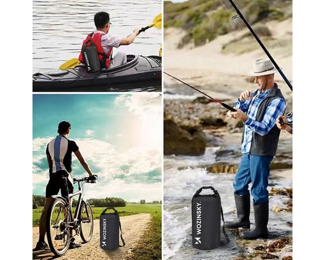 Wozinsky WWK-20 waterproof bag for sup kayak 20l - black