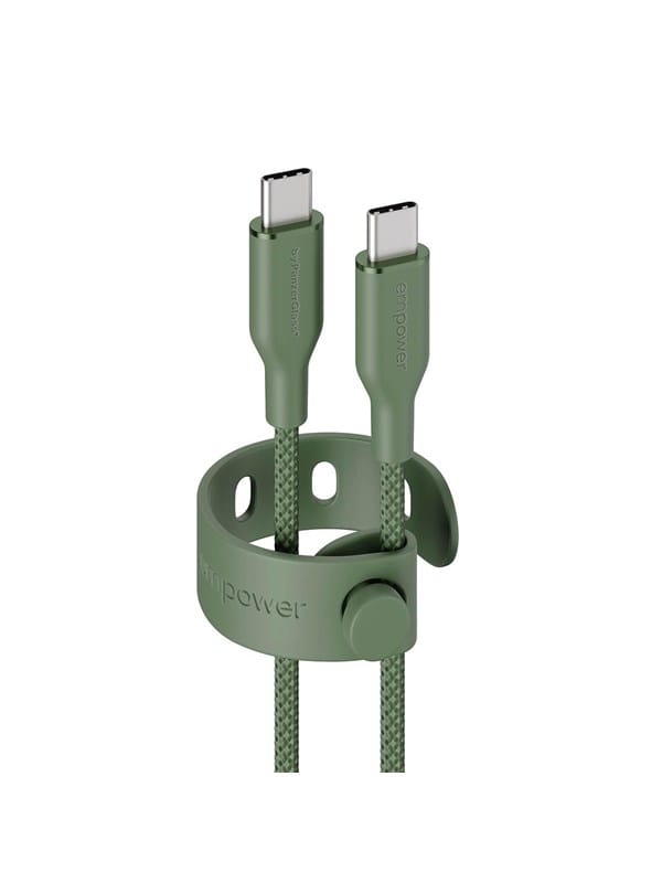 empower by PanzerGlass Racing 60W USB-C to USB-C Cable | USB 2.0 | 1.2M | Sage