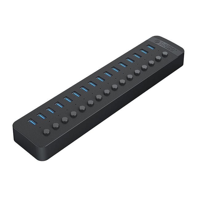 ORICO CT2U3-16AB 16x USB-A 3.0 Hub with Switches - Black USB-Hubs - USB 3.0 - 16 - Schwarz