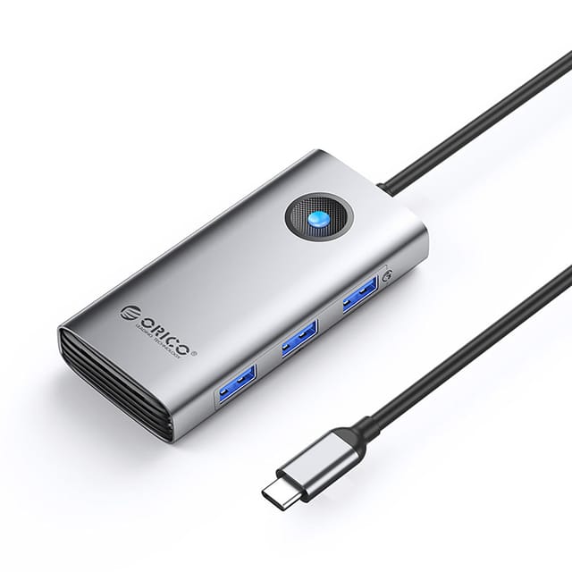 ORICO PW11-6P USB-C Hub Docking Station 3x USB-A 3.0 + 1x USB-C 2.0 + 1x HDMI - Gray