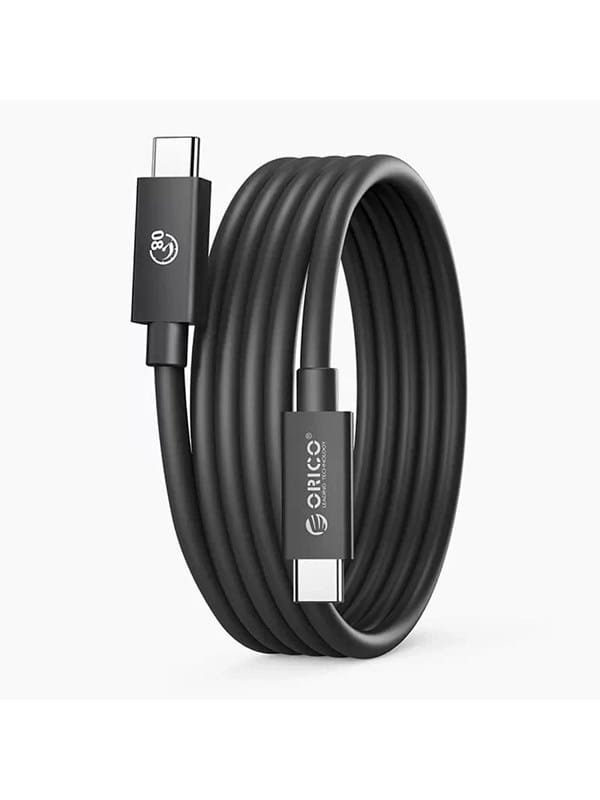 ORICO USB4 Thunderbolt5 Cable 80Gbps 240W USB-C to USB-C 1m - Black