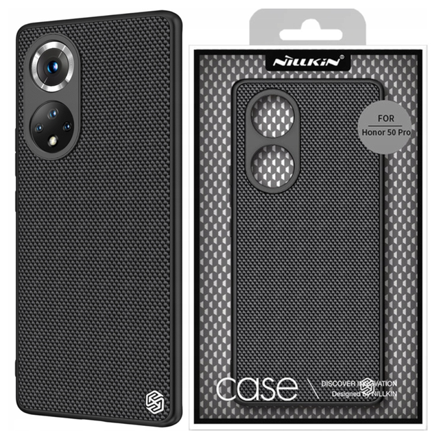 Nillkin Textured Case Rugged Reinforced Case with Gel Frame and Nylon Back Honor 50 Pro Black