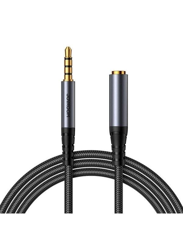 Joyroom stereo audio cable AUX 3.5 mm mini jack (male) - mini jack (female) 1.2 m black (SY-A09)