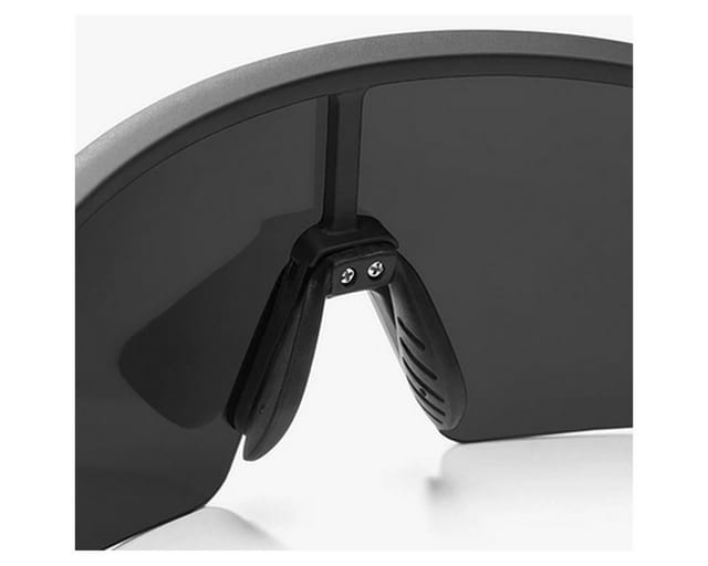 Rockbros Polarized Cycling Glasses with UV Protection and Corrective Insert 14120008006 Gray Lenses - Black