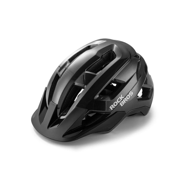 Rockbros LK-67 Youth Bike Helmet with Detachable Visor 54-58 cm - Black