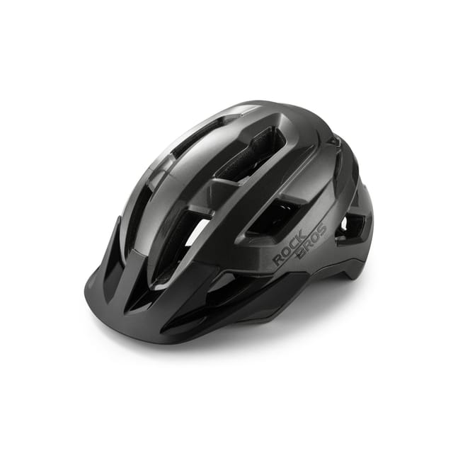 Rockbros LK-67 Youth Bike Helmet with Detachable Visor 54-58 cm - Gray
