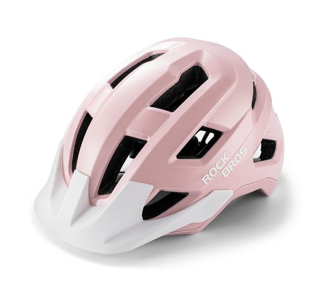 Rockbros LK-67 Youth Bike Helmet with Detachable Visor 54-58 cm - Pink