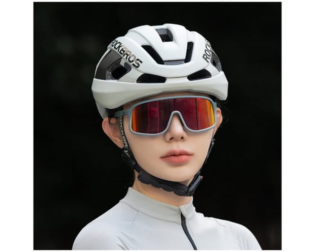 Rockbros LK-15 Carbon Fiber Bike Helmet 58-62cm - Light Gray