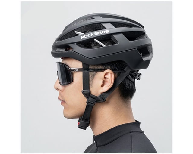 Rockbros HC-58BK-M Bike Helmet 55-58 cm - Black and Gray