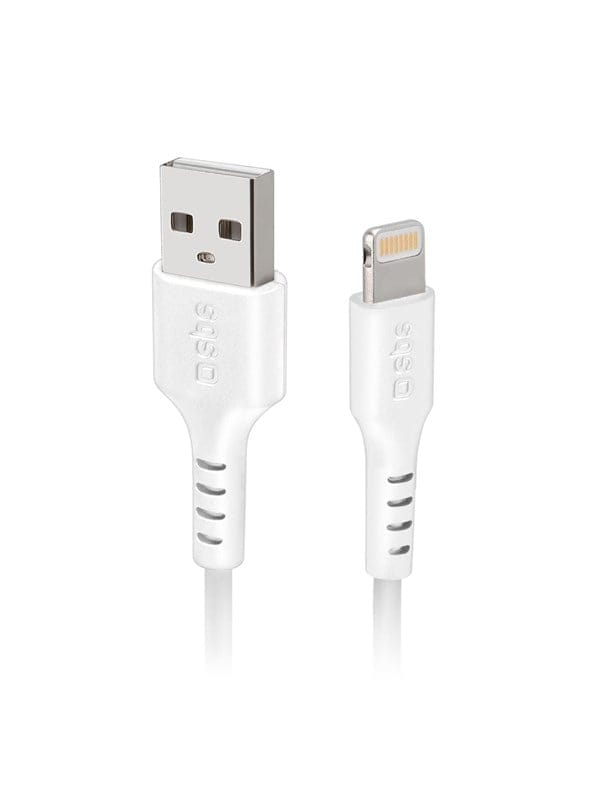 SBS TECABLEUSBIP589W USB-A - Lightning Cable - White