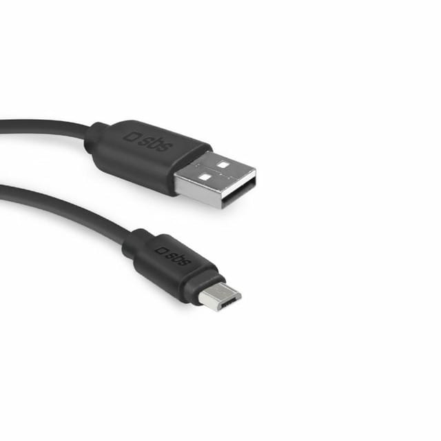 SBS TECABLEMICRO2K USB-A - Micro-USB Cable 2 m - Black
