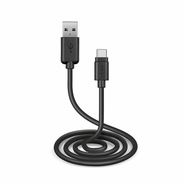 SBS TECABLETC3MTK USB-A - USB-C Cable 3m - Black