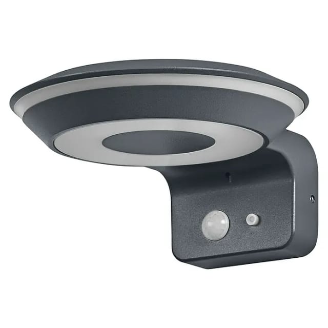 Osram ENDURA Style Solar Glow Wall Sensor 420lm 3.6W/830 80mm dark grey