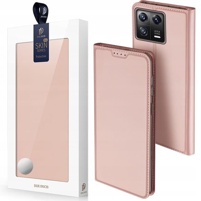 Dux Ducis Skin Pro Case Xiaomi 13 Flip Cover Card Wallet Stand Pink