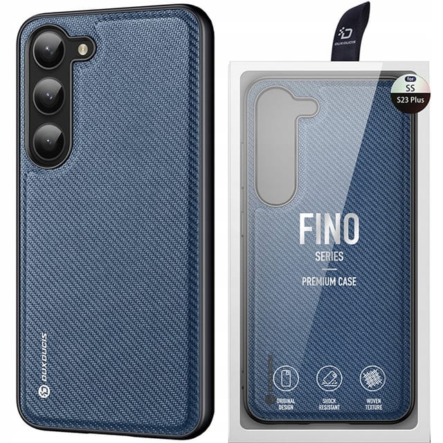 Dux Ducis Fino Samsung Galaxy S23+ Case with Silicone Frame Blue