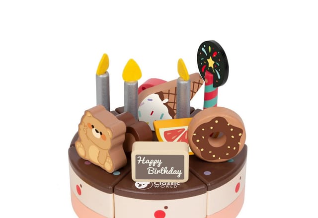 Classic World Wooden Chocolate Cake